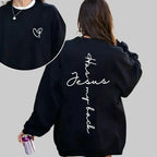 Jesus Has My Back Sweatshirt Lightweight Breathable Fabric
